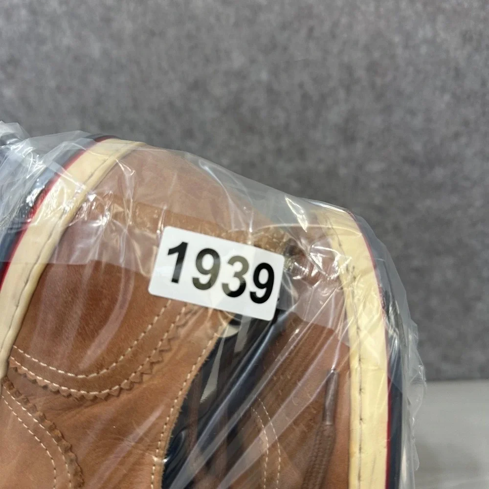River Woods RW 95 Mens Tan Leather Brogue Wingtip Sneakers Size 42‎ US 8.5